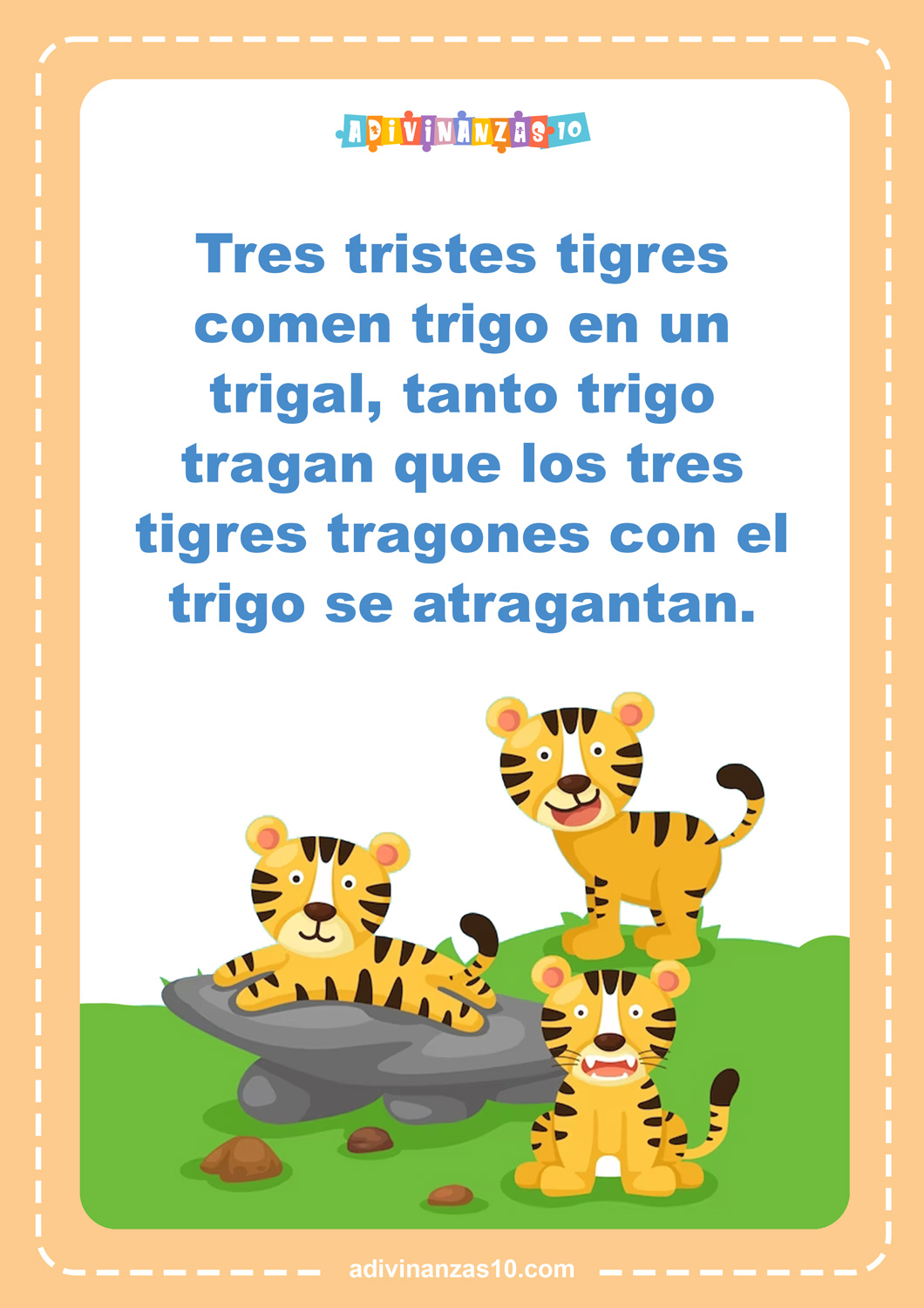 trabalenguas tres tristes tigres