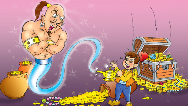 cuento de aladino corto